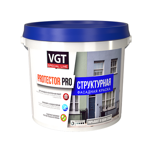 Декоративное покрытие VGT Protector Pro, белый, 15 кг