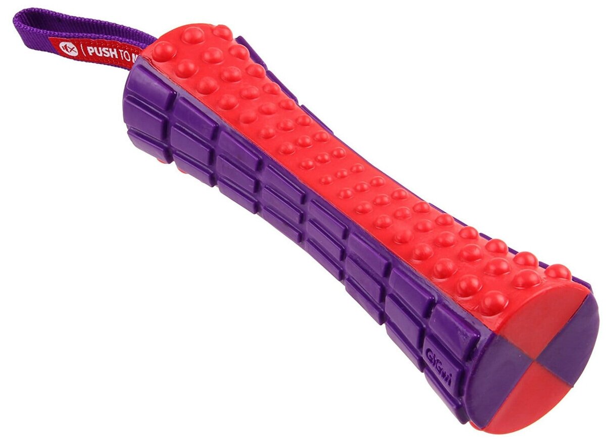 GiGwi игрушка для собак Палка, с отключаемой пищалкой, 17 см - фотография № 1