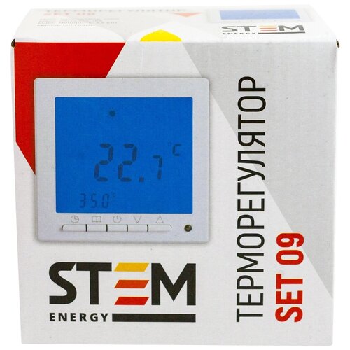 Программируемый терморегулятор STEM Energy SET 09 терморегулятор set 70