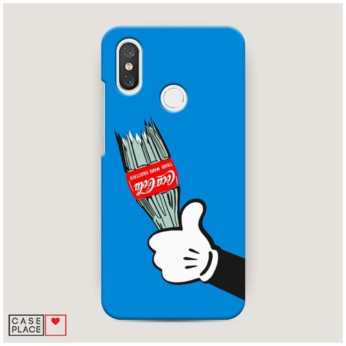 фото Чехол пластиковый xiaomi mi 8 разбитая кола case place