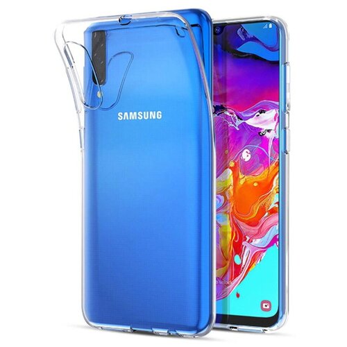 фото Чехол силиконовый для samsung a70 / tpu, прозрачный / zamarket
