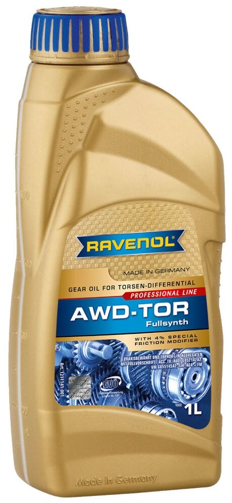 Масло трансмиссионное RAVENOL AWD-TOR Fluid, 1 л