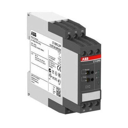 ABB CT-ERS.12S Реле времени (задержка на включение)24-240B AC, 24-48B DC, 0.05c.300ч,1ПК, винт. клеммы