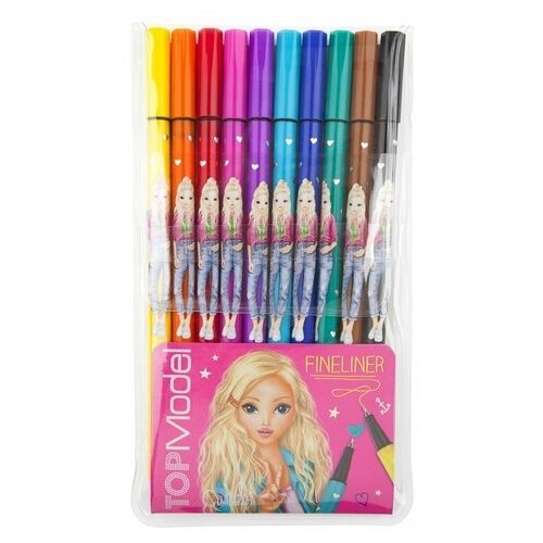 Ручки капиллярные, 10 цветов TOPModel ручки капиллярные 10 цветов topmodel