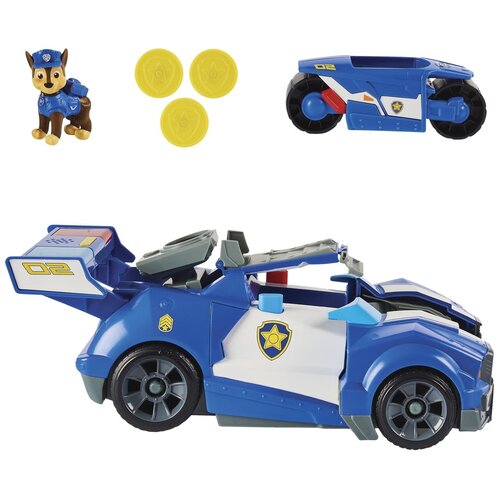 фото Игровой набор paw patrol щенячий патруль кино трансформирующаяся полицейская машинка гончик