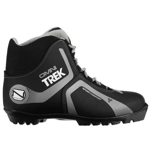 фото Trek ботинки лыжные trek omni 4 nnn, цвет чёрный, лого серый, размер 42