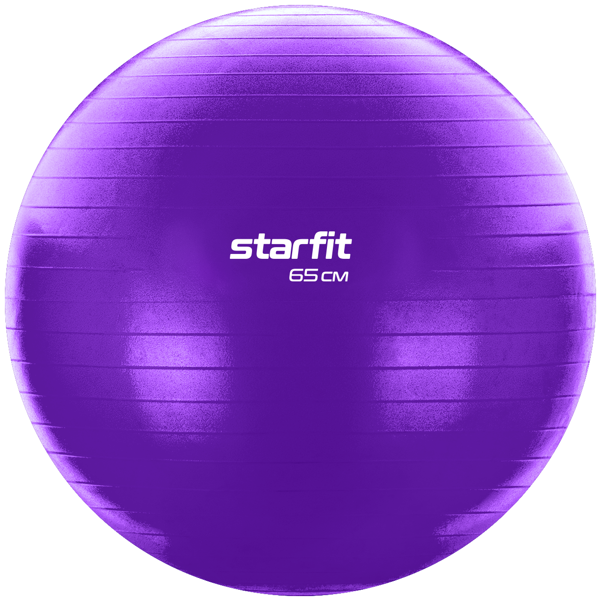 Фитбол Starfit Gb-108 антивзрыв, 1000 гр, фиолетовый, 65 см