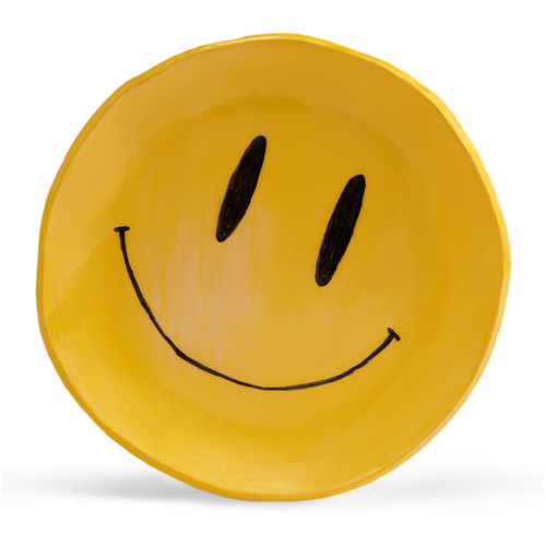 фото Керамическая детская большая тарелка, желтый яндекс.маркет