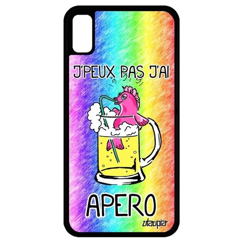 фото Новый чехол на телефон // apple iphone xr // "не могу - у меня аперитив!" отговорка рисунок, utaupia, цветной