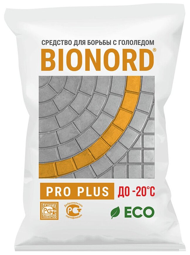 Противогололедный реагент Bionord (бионорд) Pro Plus -20 23 кг мешок - фотография № 9