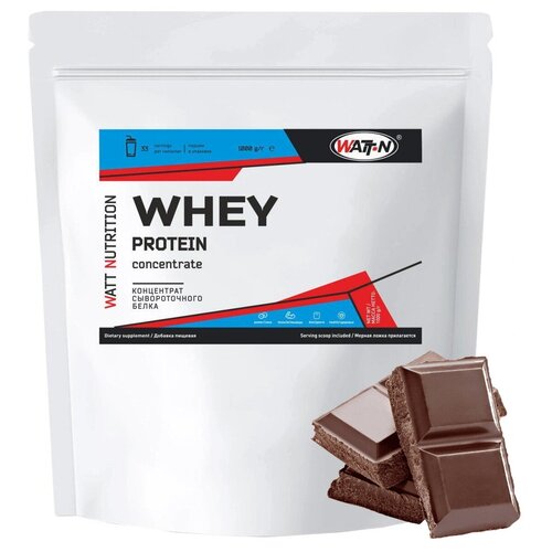 фото Watt nutrition протеин whey protein concentrate 80%, 1000 гр, шоколад watt-n