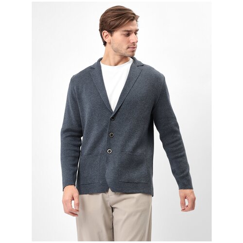 Пиджак мужской GREG G136-KF-деним 630, Прямой силуэт / Сlassic fit, цвет Деним, размер 56