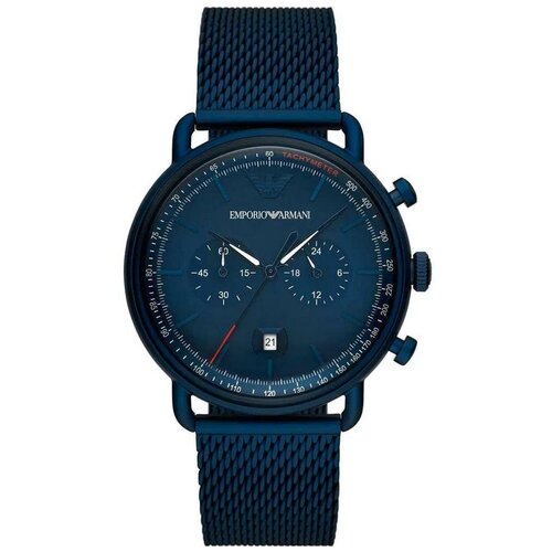 наручные часы emporio armani aviator ar11123 синий Наручные часы EMPORIO ARMANI Aviator, синий