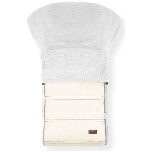 Купить Конверт-мешок Nuovita Alpino Lux Bianco меховой 85 см Crema, Конверты и спальные мешки