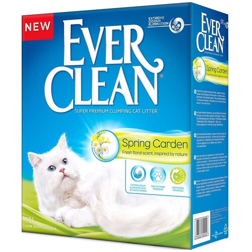 Наполнитель для кошек Ever Clean Spring Garden с ароматизатором комкующийся 10 л