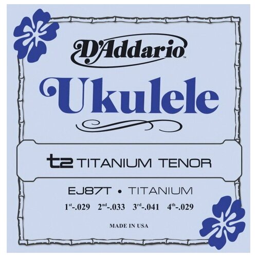 фото Струны для укулеле-тенор d'addario ej87t