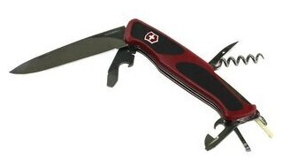 Нож перочинный Victorinox RangerGrip 68 (0.9553.C) 130мм 11функций красный/черный карт.коробка - фото №12