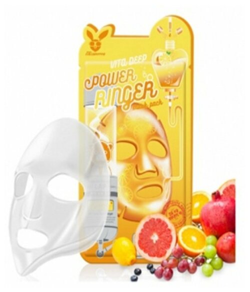 [Elizavecca] Тканевая маска для лица витамины Vita Deep Power Ringer Mask Pack, 1 шт