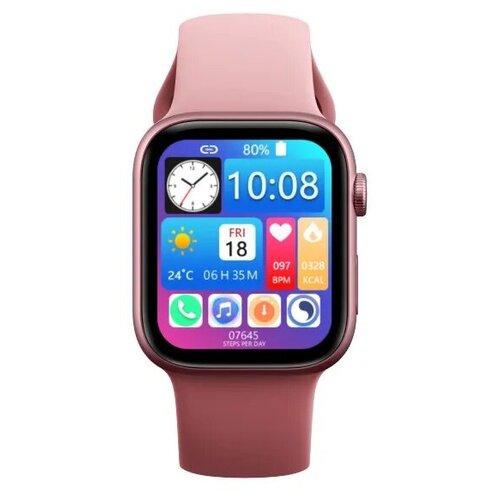 Умные часы Smart Watch M7 PRO+, 45mm, розовые