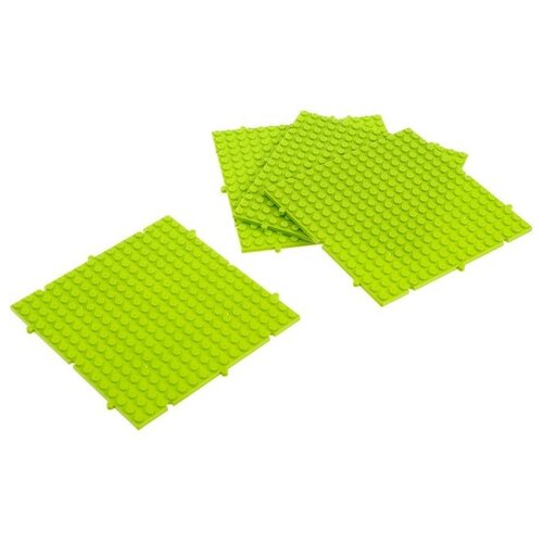 Пластина-основание для конструктора Пазл набор 4 шт 13 х 13 см цвет салатовый 759₽