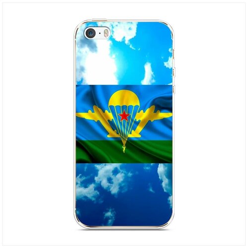 фото Силиконовый чехол "вдв флаг в небесах" на apple iphone 5/5s/se / айфон 5s case place