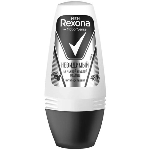Rexona Men роликовый антиперспирант Невидимый на черной и белой одежде 50 мл 