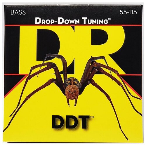 Струны для бас-гитары DR String DDT-55 dr ddt 10 60 drop down tuning струны для электрогитары