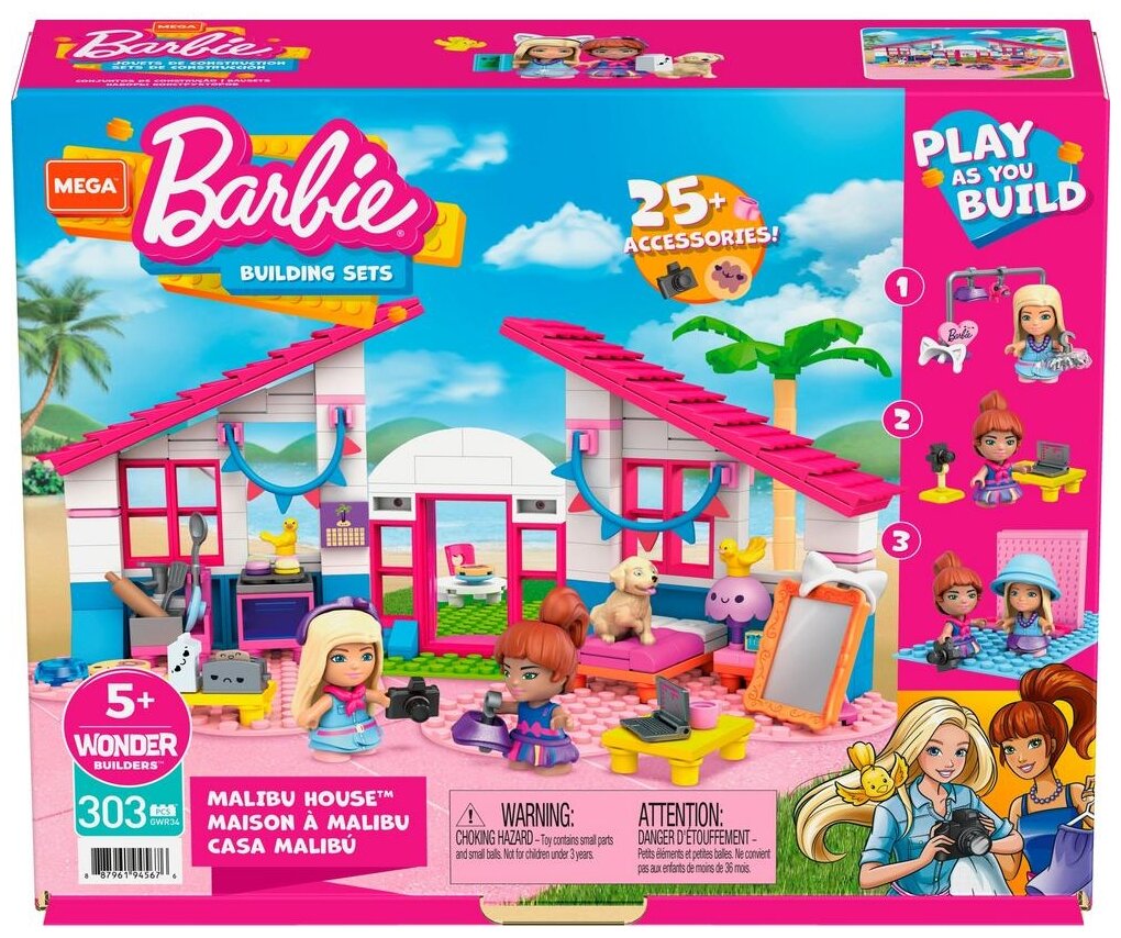 Конструктор Mega Construx Barbie Домик мечты - фото №2