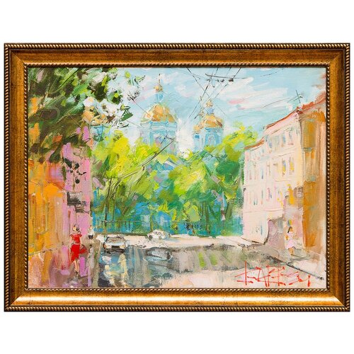 фото Картина маслом "никольский собор" сухоплюев русская живопись