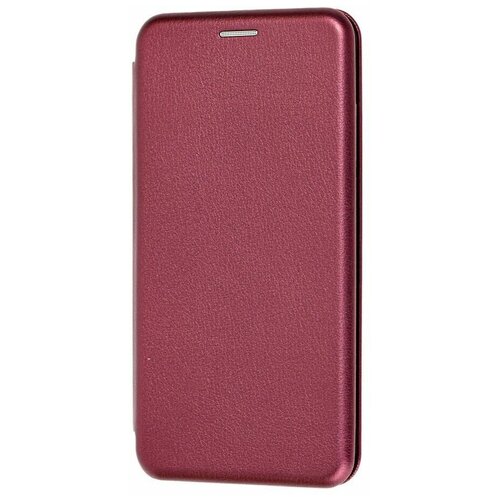 Чехол книжка Mobix для Samsung Galaxy A72 ( Самсунг А72 ) с функцией подставки и карманом для карт цвет: бордовый