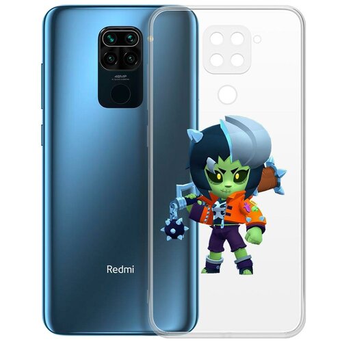 фото Чехол-накладка clear case brawl stars-зомбиби для xiaomi redmi note 9 krutoff group