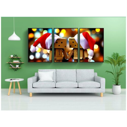 фото Набор модулных постеров для интерьера "данбо, фигура, все вместе" 60x90 см. в тубусе, без рамки lotsprints