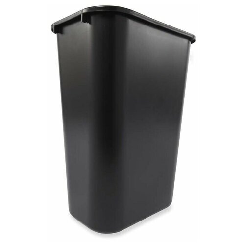 фото Ведро/корзина для мусора прямоугольное soft wastebaskets 39 л, черный, rubbermaid rubbermaid commercial products