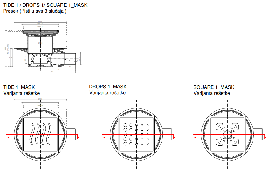 Трап для душа Pestan Confluo Standard Square 1 Mask 13000073 - фотография № 9