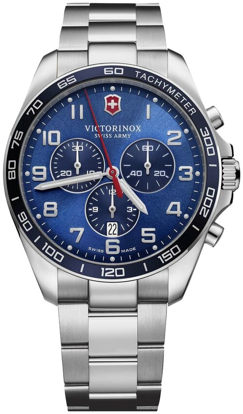 Наручные часы VICTORINOX Fieldforce 241901, синий, серебряный