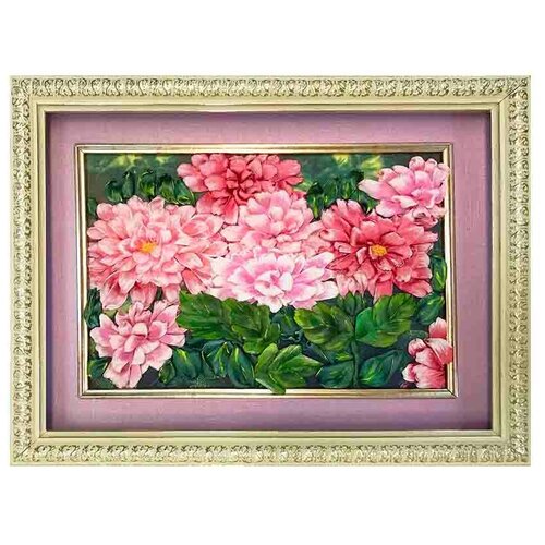 фото Набор для вышивания каролинка №06 лентами розовые хризантемы 4009 245 х 18 см 1 шт.