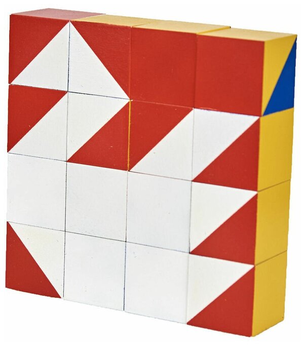 Кубики «Сложи узор», журнал (97 рисунков) с заданиями в комплекте, по методике Никитина