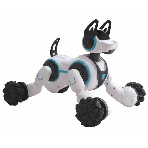 фото Робот собака на радиоуправлении, 2 вида пульта, управление жестами, аккумулятор, свет, звук, 666-800а syrcar