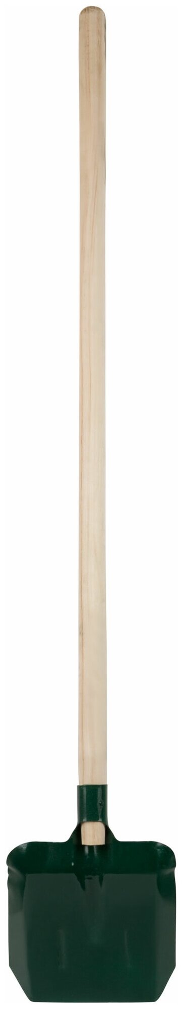 Лопата совковая с ребрами жесткости,с деревянным черенком 220х270х1450 мм 77216 - фотография № 5