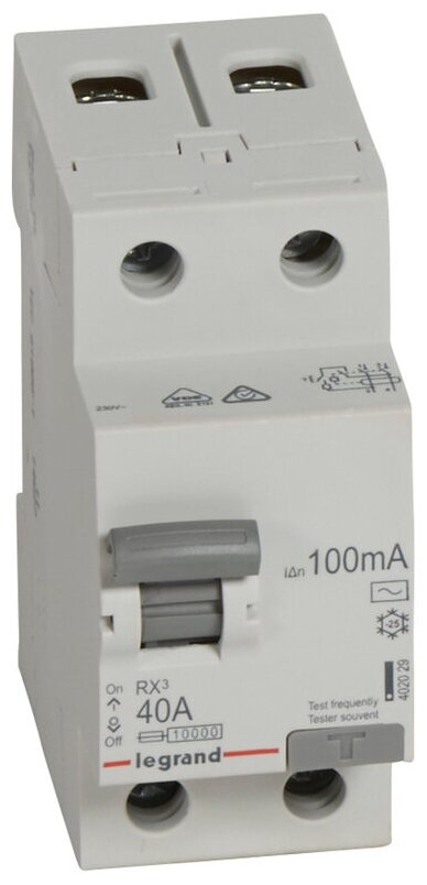 Legrand RX3 УЗО 2P 100мА 40А (AC)