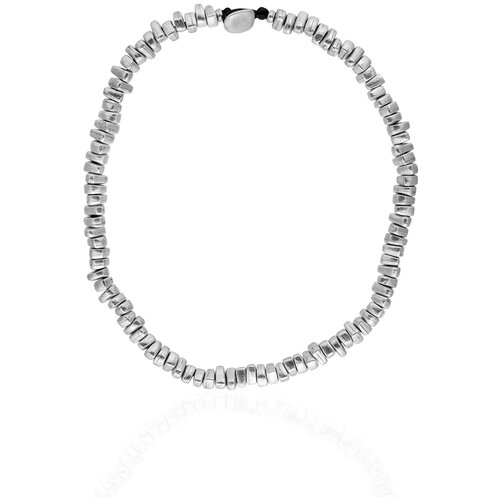 Колье L'attrice di base, длина 46 см, серебряный дизайнерское женское искусственно состаренное кольцо