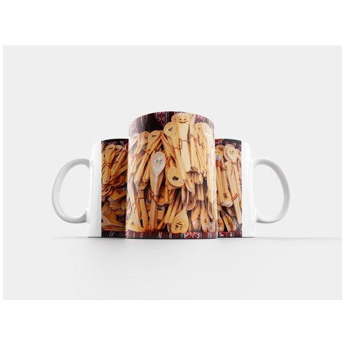 фото Кружка "деревянные ложки, ложки, традиционный" 320 мл lotsprints