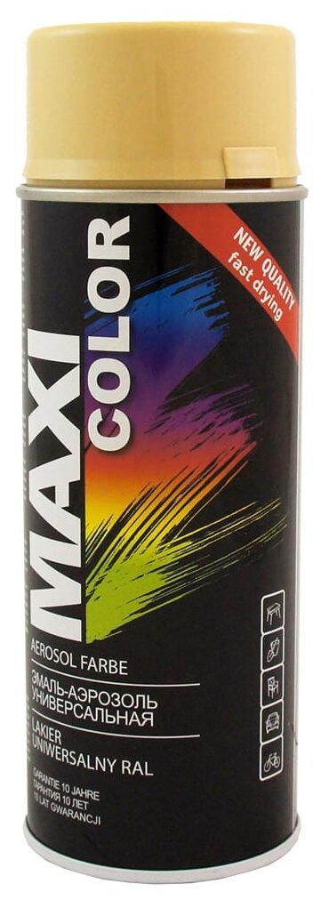 MAXI COLOR 1001MX RAL1001 Эмаь-аэрозоь бежевая