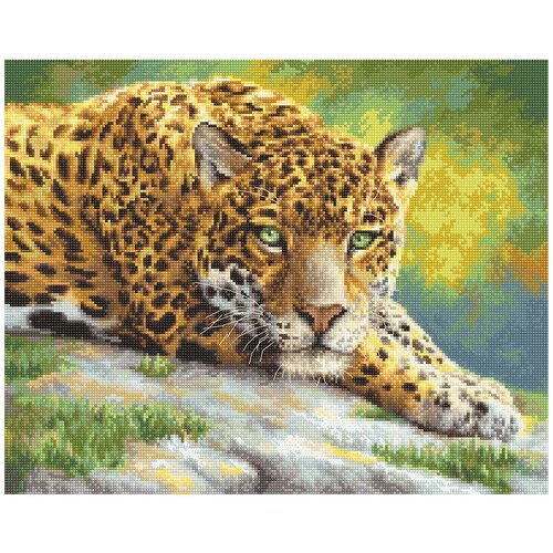 фото Leti920 набор для вышивания letistitch 'мирный ягуар' 32*25см