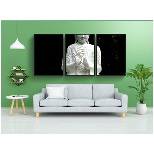 фото Набор модулных постеров для интерьера "будда, статуя, буддизм" 60x90 см. в тубусе, без рамки lotsprints