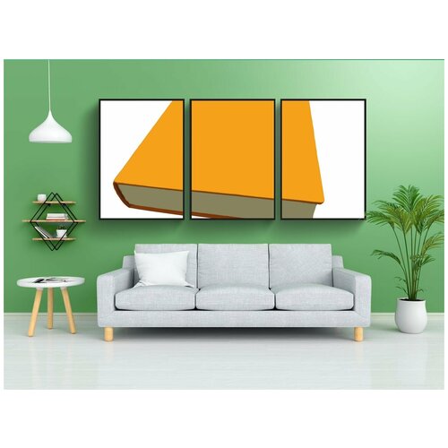 фото Набор модулных постеров для интерьера "книга, библиотека, литература" 60x90 см. в тубусе, без рамки lotsprints