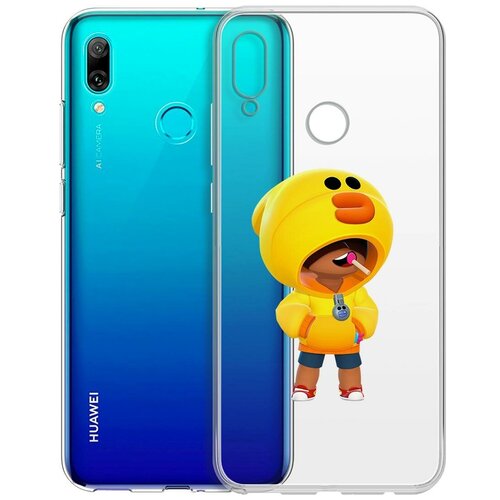 Чехол-накладка Clear Case Brawl Stars-Леон Салли для Huawei P Smart (2019)/Honor 10 Lite (2019) чехол накладка clear case brawl stars плохиш базз для huawei p smart 2019 honor 10 lite 2019