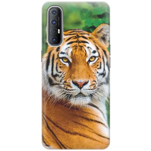 фото Re:pa чехол - накладка artcolor для oppo reno3 pro с принтом "портрет тигра"