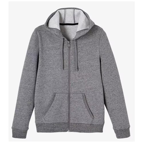 фото Толстовка decathlon women's cotton gym hoodie zip jacket 500