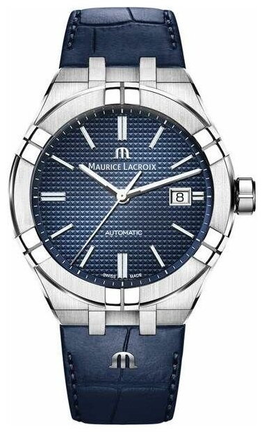 Наручные часы Maurice Lacroix AI6008-SS001-430-1, серебряный, синий